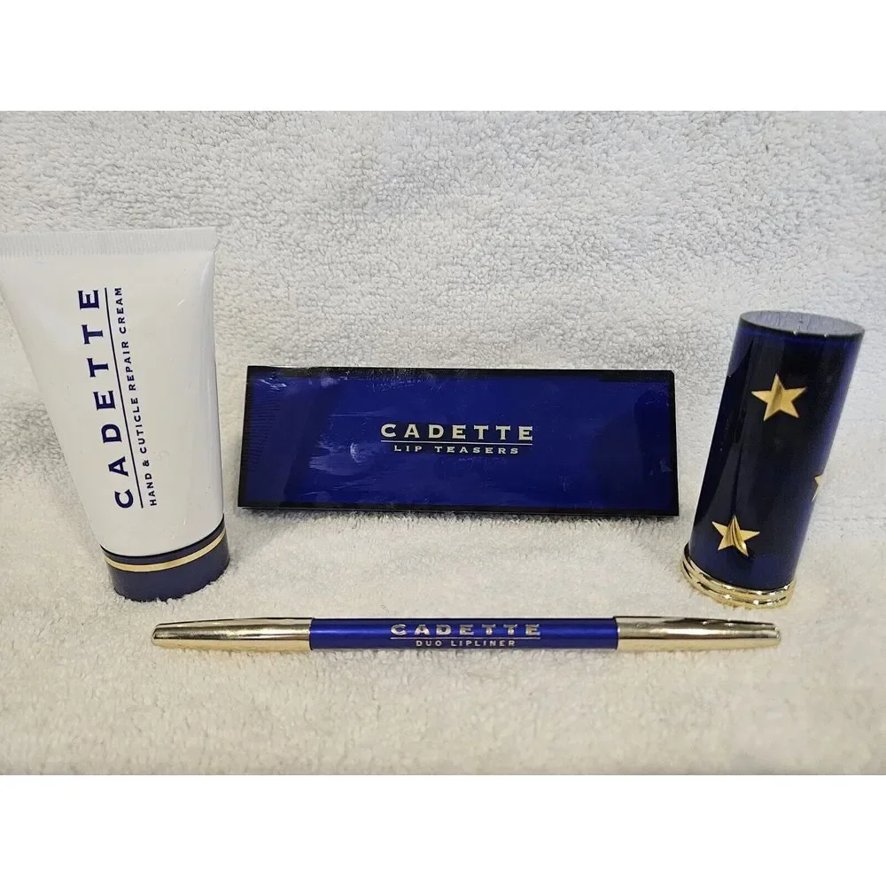 Cadette Makeup 4pc Bundle Lip Teasers & Liner Blush Stick Hand Cream‎ Brand New
